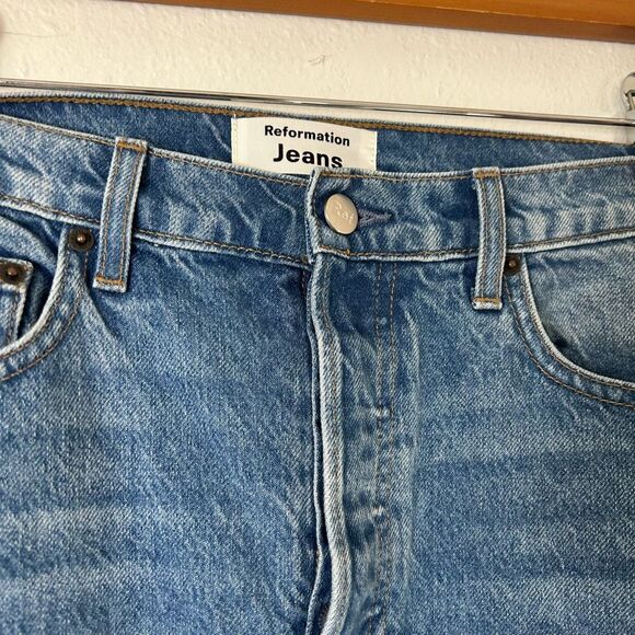 Reformation Cynthia shadow high rise long Jean size 28 - Picture 6 of 10